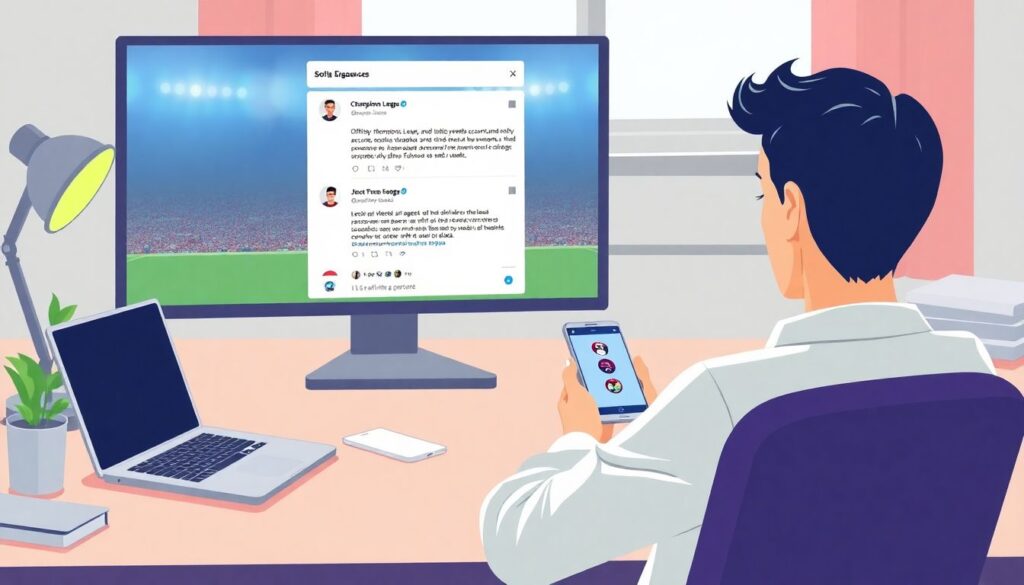 Где искать источники новостей по Лиге чемпионов и EPL - иллюстрация