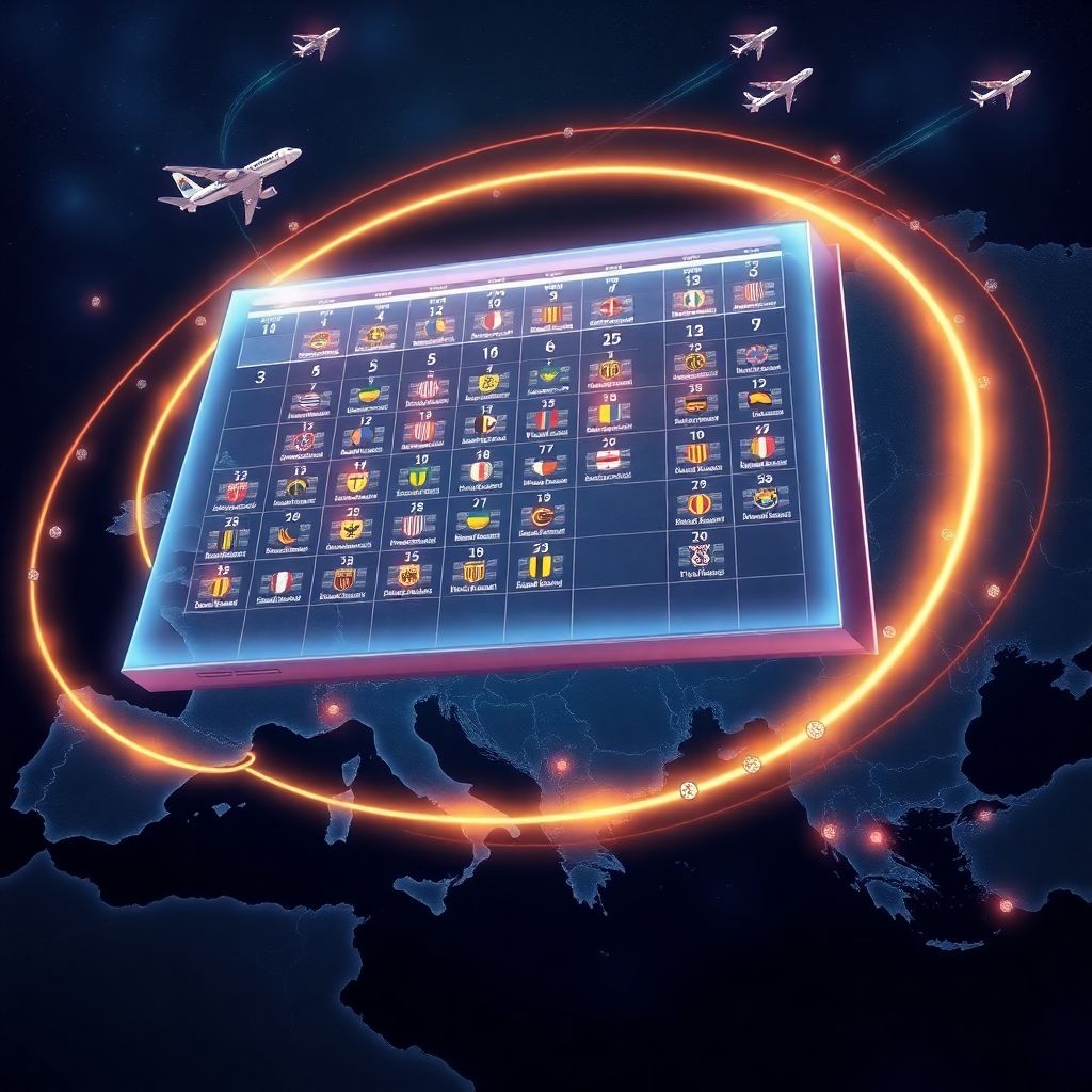 Гравитационные факторы в расписании матчей Лиги чемпионов УЕФА