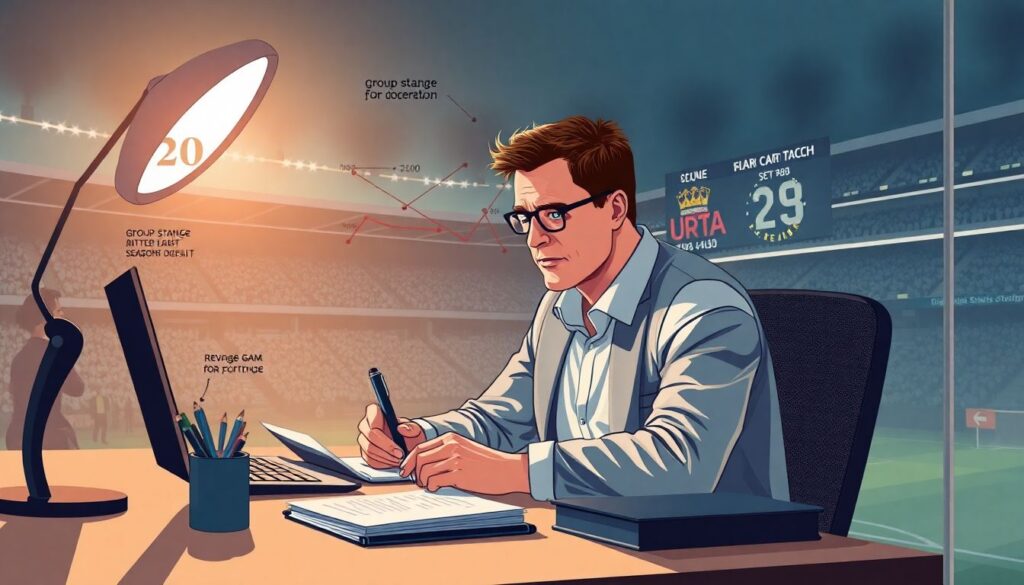 Спортивная журналистика и освещение Лиги чемпионов: стиль подачи - иллюстрация