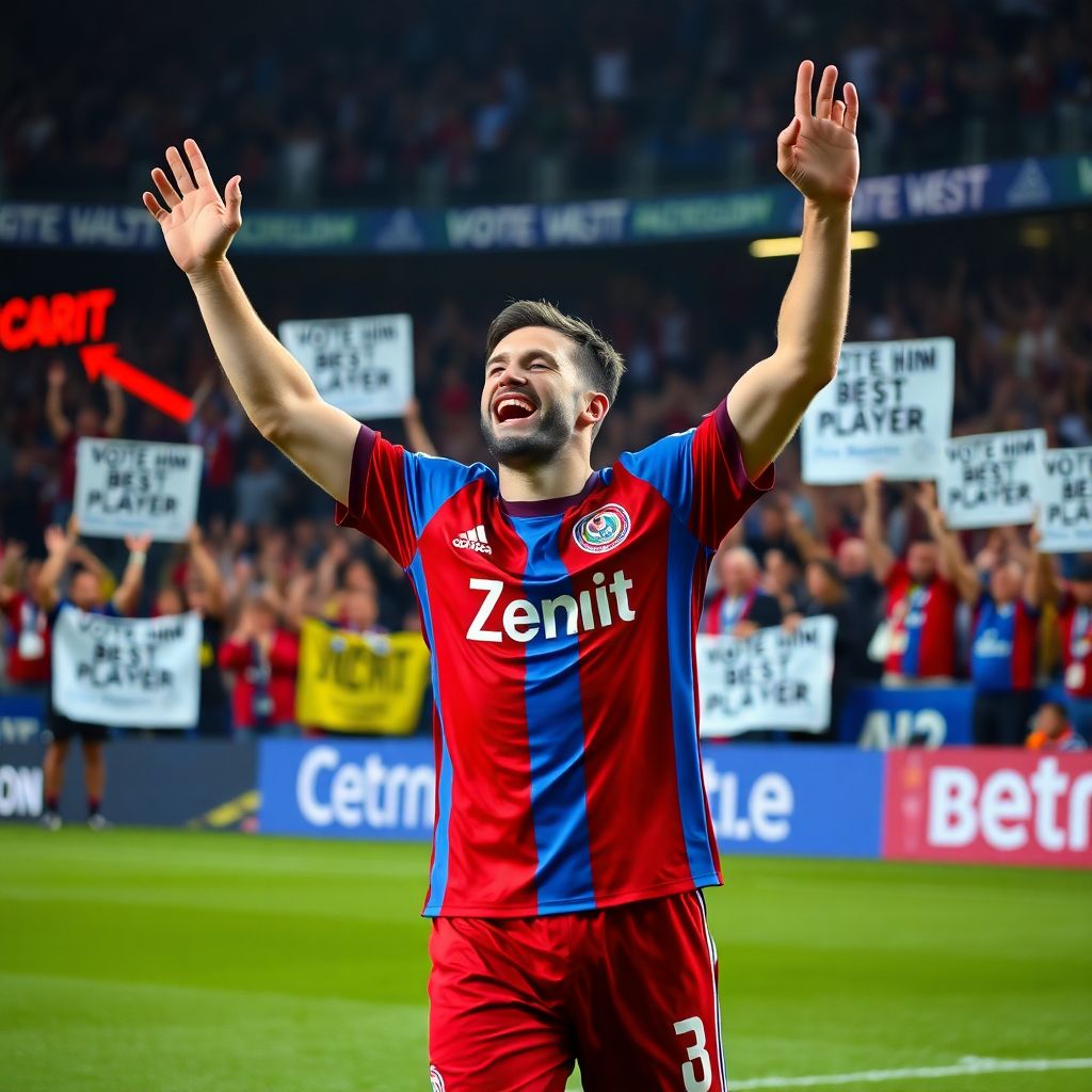 Соболев — главный герой «Зенита» и лучший игрок февраля и марта по версии фанатов